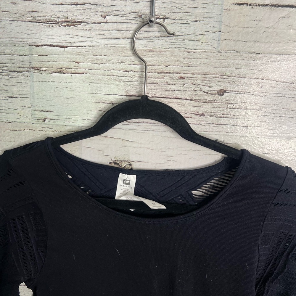 Fabletics Lace Athletic Compression Seamless Long… - image 4